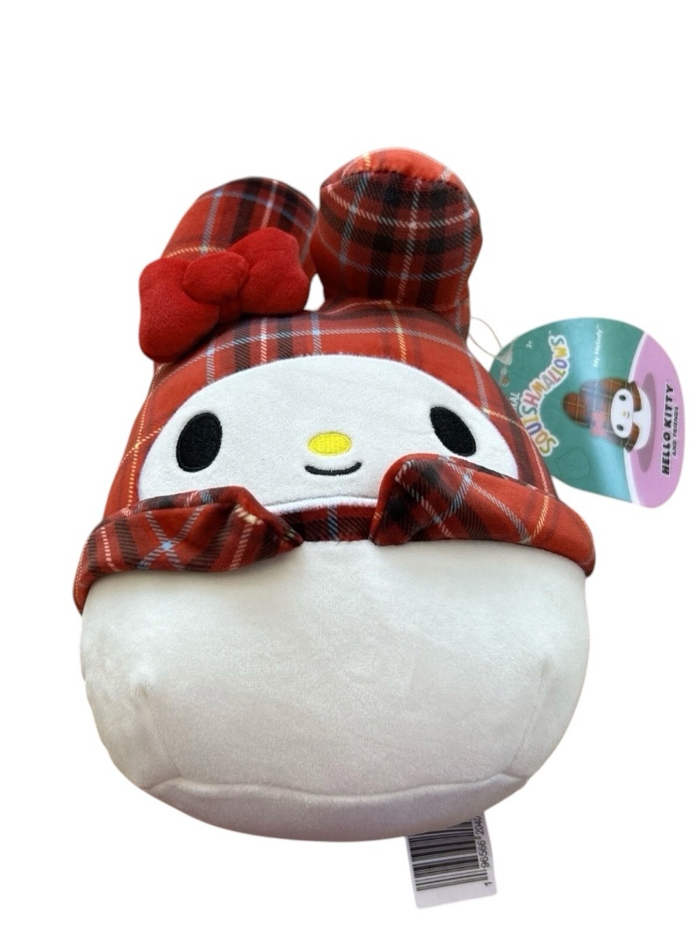 NWT Squishmallow My Melody 8" Red Plaid Hello Kitty Sanrio Plush Toys Kellytoy